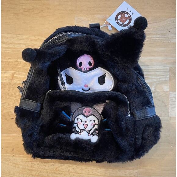 Kuromi 💜 Soft Plush Shoulder bag Backpack Satchel Shoulder Bag New - Picture 2 of 5